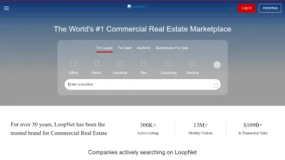 Screenshot preview of loopnet.com