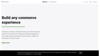 Screenshot preview of shopify.dev