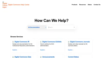 Screenshot of Digitalcommons.elsevier.com