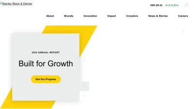 Screenshot preview of stanleyblackanddecker.com