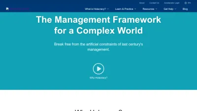 Screenshot preview of holacracy.org