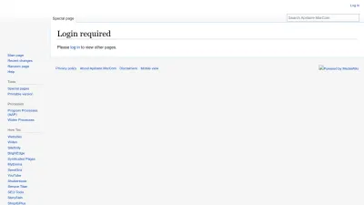 Screenshot preview of aamarcom.mywikis.net