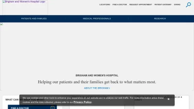 Screenshot preview of brighamandwomens.org