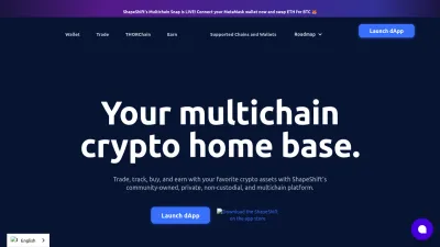 Screenshot preview of shapeshift.com
