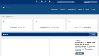 Screenshot preview of udelar.edu.uy