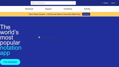 Screenshot preview of musescore.org