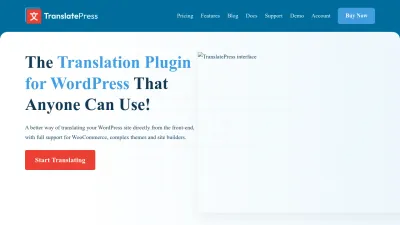 Screenshot preview of translatepress.com