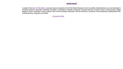 Screenshot of Mrl.cs.nyu.edu