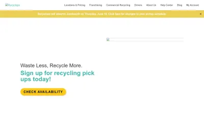 Screenshot preview of recyclops.com