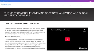 Screenshot preview of costmine.com