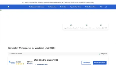 Screenshot preview of wettanbieter.de