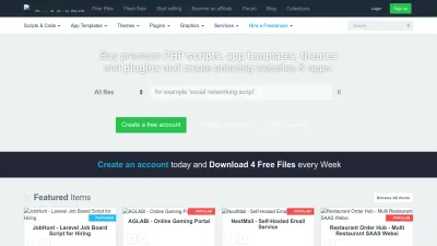 Screenshot preview of codester.com