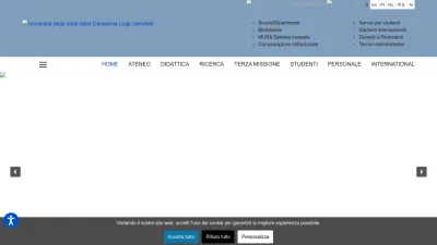 Screenshot preview of unicampania.it