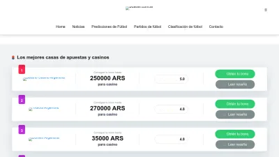 Screenshot preview of scatter.com.ar