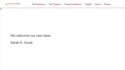 Screenshot preview of www.gsb.stanford.edu