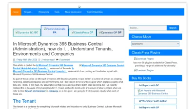 Screenshot of Azurecurve.co.uk