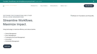 Screenshot preview of foundant.com