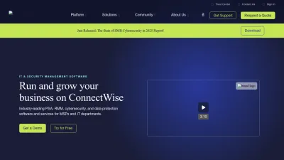 Screenshot preview of connectwise.com