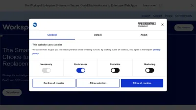 Screenshot preview of workspot.com
