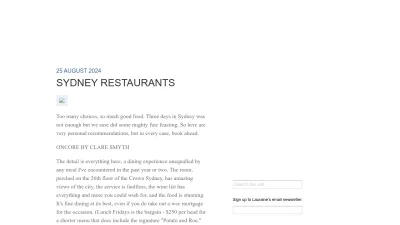 Screenshot preview of laurainejacobs.co.nz