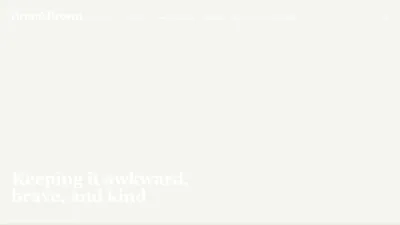 Screenshot preview of brenebrown.com