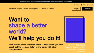 Screenshot preview of dosomething.org