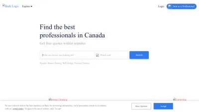 Screenshot preview of bark.com