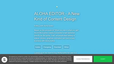 Screenshot of Alohaeditor.org