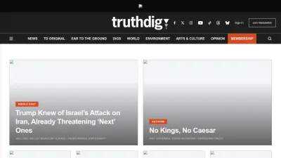 Screenshot preview of truthdig.com