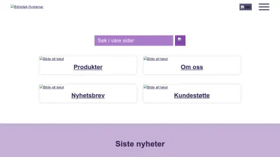 Screenshot preview of bibsyst.no