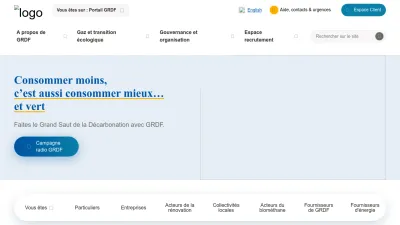 Screenshot preview of grdf.fr