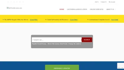 Screenshot preview of www2.myfloridalicense.com
