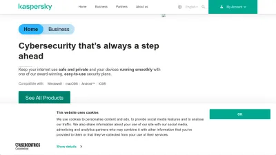 Screenshot of Kaspersky.ca