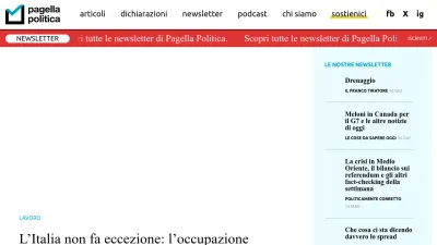 Screenshot preview of pagellapolitica.it