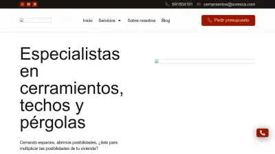 Screenshot preview of sorescacerramientos.es
