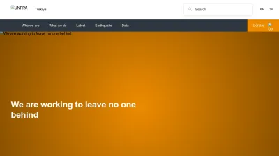 Screenshot preview of turkiye.unfpa.org