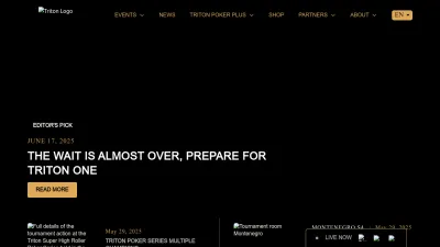 Screenshot preview of tritonpokerseries.com