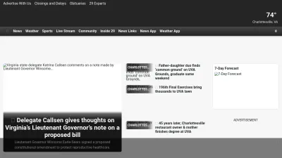 Screenshot of 29news.com