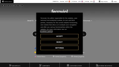 Screenshot preview of ferrovial.com