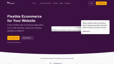 Screenshot preview of foxy.io