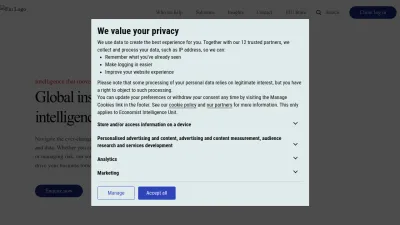 Screenshot preview of eiu.com