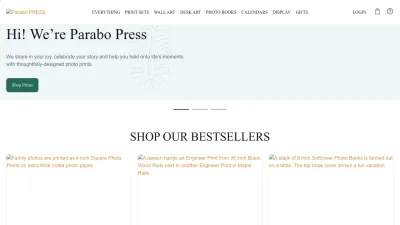Screenshot preview of parabo.press