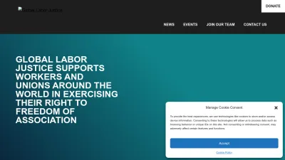 Screenshot preview of globallaborjustice.org