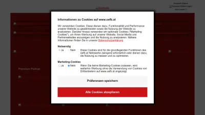 Screenshot preview of oefb.at