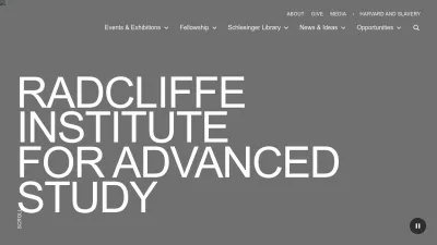 Screenshot of Radcliffe.harvard.edu