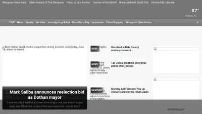 Screenshot preview of wtvy.com