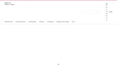 Screenshot preview of ricoh.com