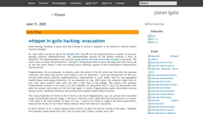 Screenshot preview of planet.igalia.com