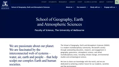 Screenshot preview of sgeas.unimelb.edu.au
