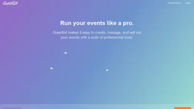 Screenshot preview of guestlist.co